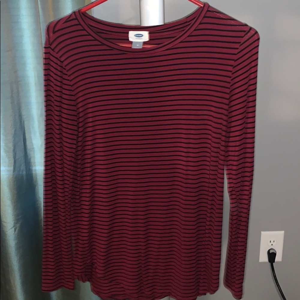 Cute striped long sleeve top
